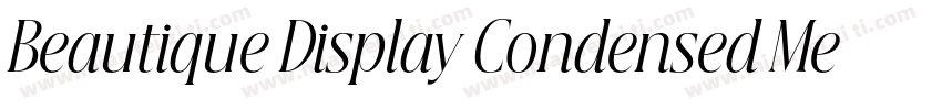 Beautique Display Condensed Medium字体转换